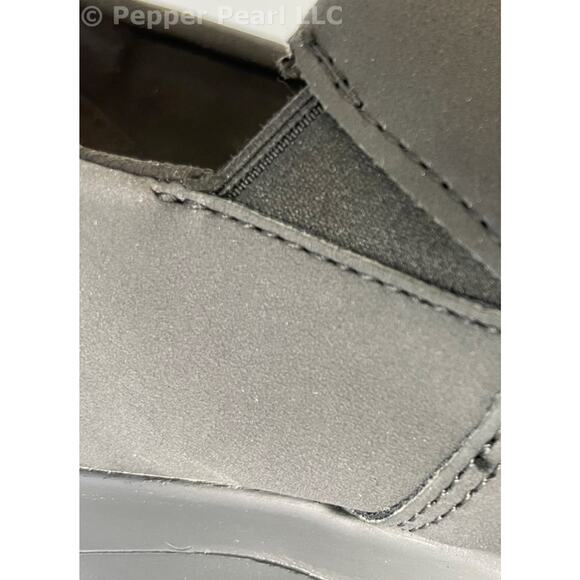 Black Comfortable Slip On Work Leisure Loafer Shoes Men's Size 12 Slip Resistant - Picture 6 of 11